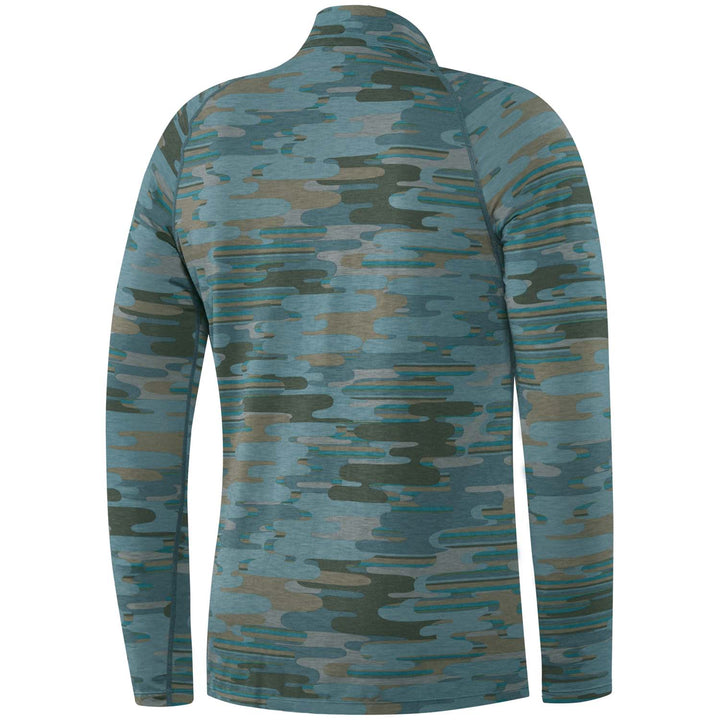 Saxx Viewfinder 1/2 Zip Top - Men's Blue Up in Smoke Camo