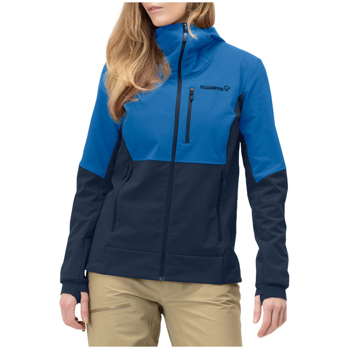 Norrona Lofoten Hiloflex200 Hoodie - Women's Campanula/Indigo Night