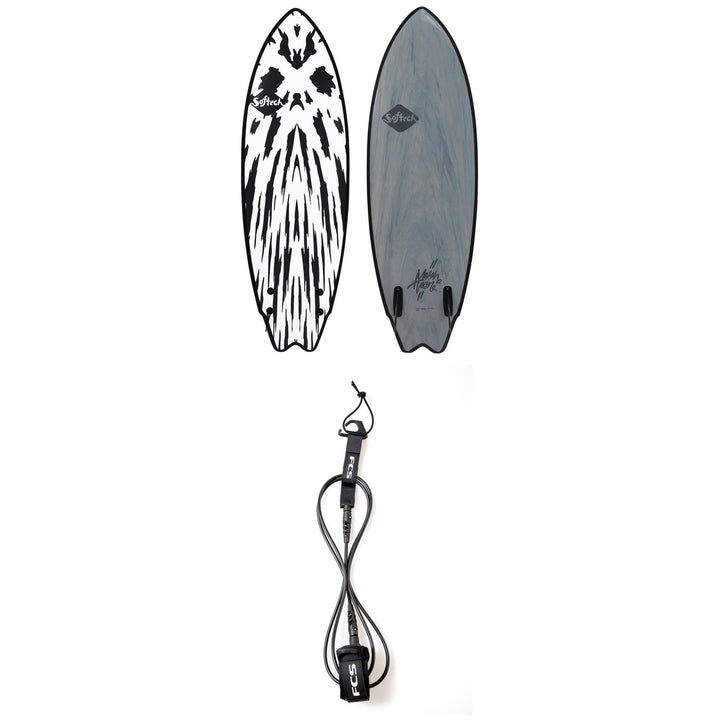 Softech Mason Twin FCS II 5'6" Surfboard + FCS 6' Comp Classic Leash