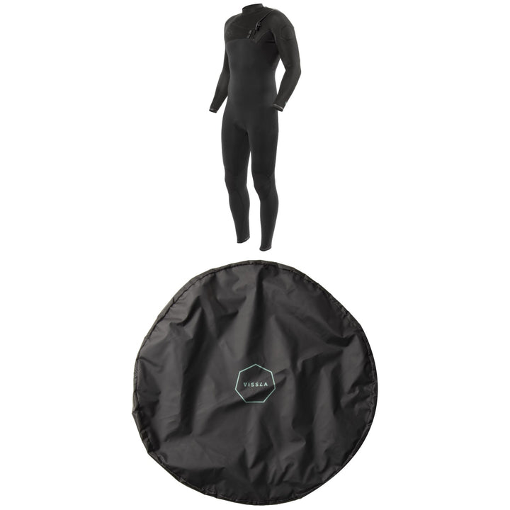 Vissla 3/2 High Seas II Chest Zip Wetsuit + Changing Pad Mat