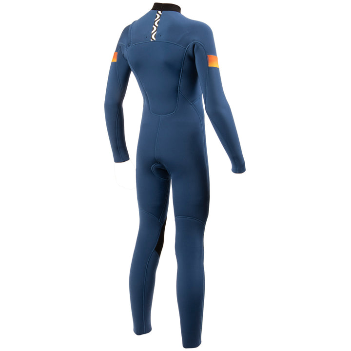 Vissla 4/3 7 Seas Raditude Chest Zip Wetsuit - Boys' Harbor Blue