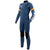 Vissla 4/3 7 Seas Raditude Chest Zip Wetsuit - Boys' Harbor Blue