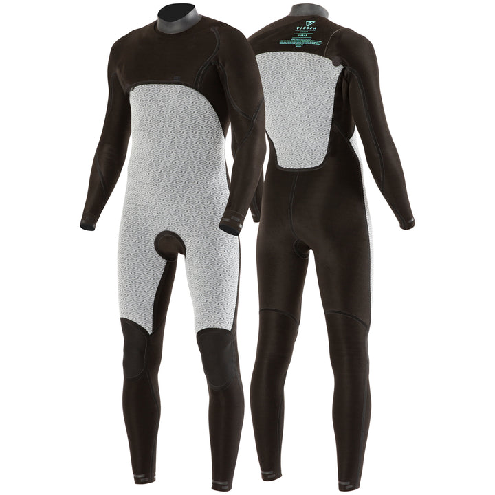 Vissla 4/3 7 Seas Raditude Chest Zip Wetsuit - Boys' Harbor Blue