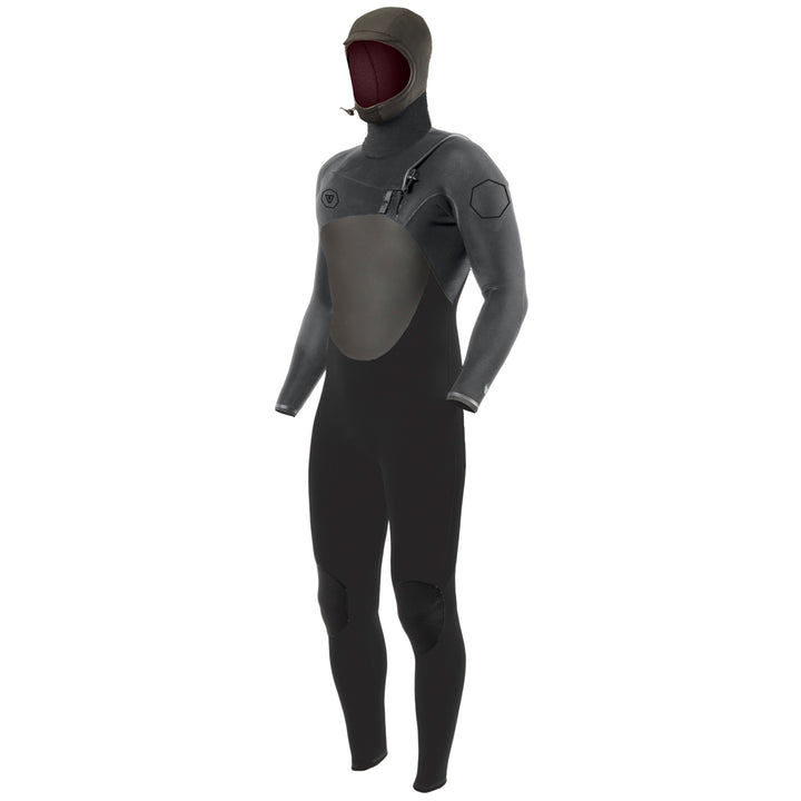 Vissla 5/4 High Seas II Hooded Chest Zip Wetsuit Charcoal