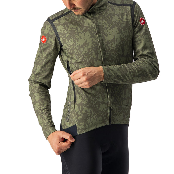 Castelli Perfetto RoS Long Sleeve Jacket Military Green/Light Military-Black
