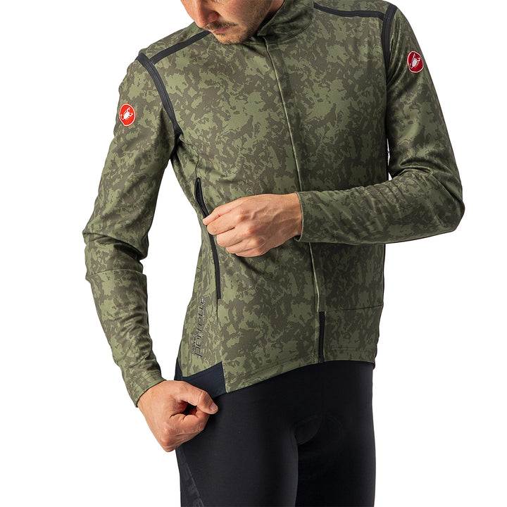 Castelli Perfetto RoS Long Sleeve Jacket Military Green/Light Military-Black