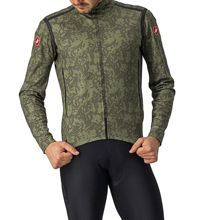 Castelli Perfetto RoS Long Sleeve Jacket Military Green/Light Military-Black