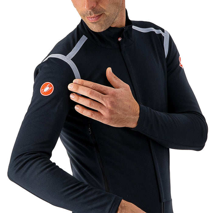 Castelli Perfetto RoS Long Sleeve Jacket Light Black/Silver Reflex