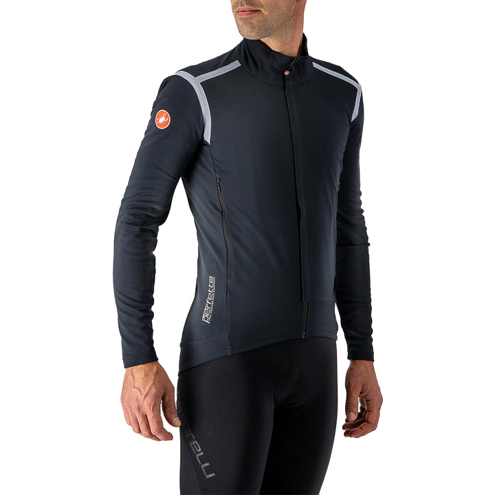 Castelli Perfetto RoS Long Sleeve Jacket Light Black/Silver Reflex