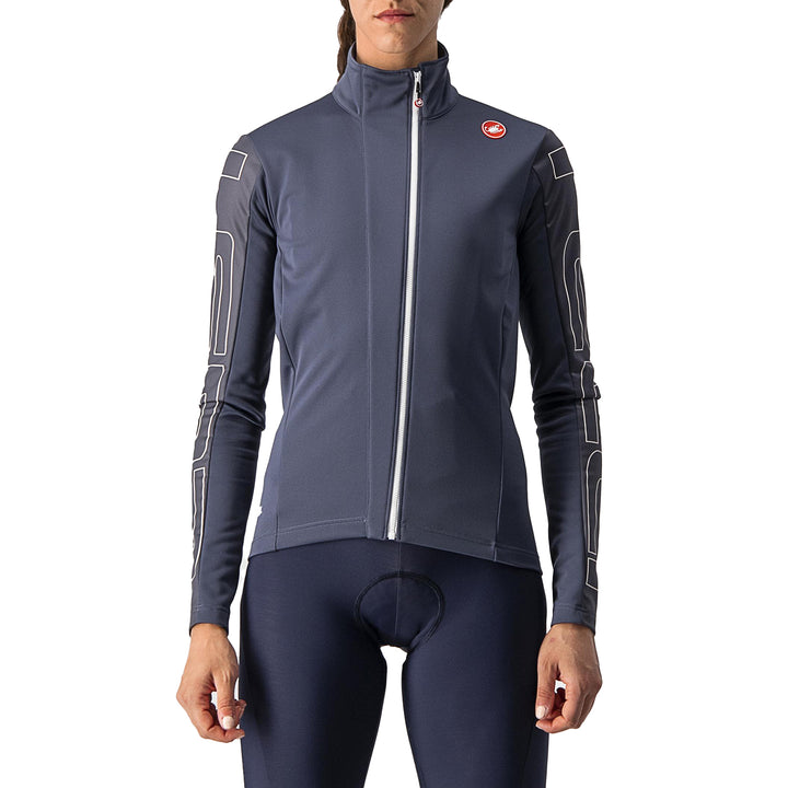 Castelli Transition Jacket - Women's Dark Steel Blue/Soft Pink