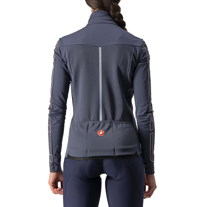 Castelli Transition Jacket - Women's Dark Steel Blue/Soft Pink