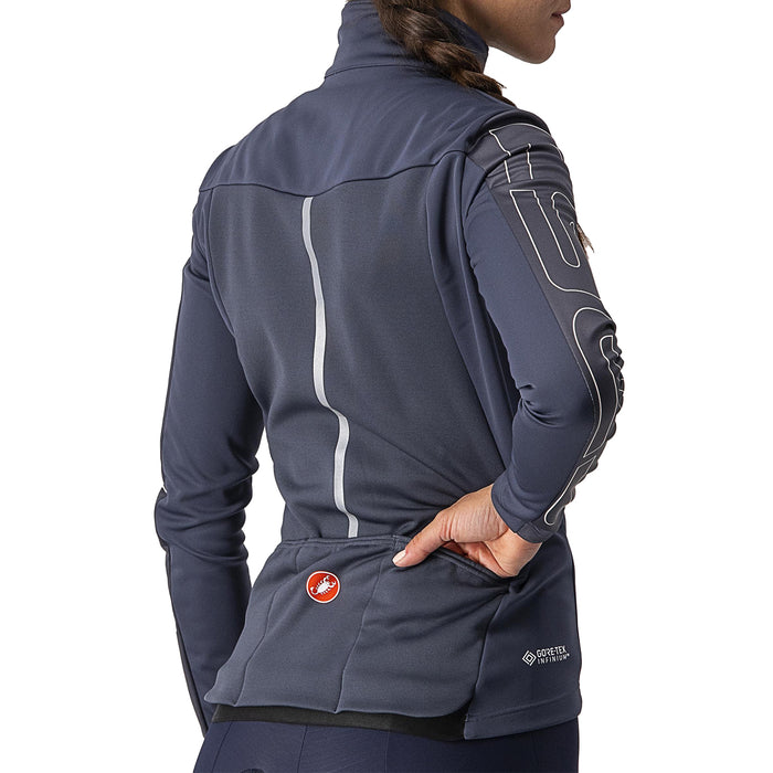 Castelli Transition Jacket - Women's Dark Steel Blue/Soft Pink