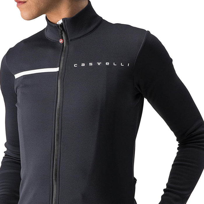 Castelli Sinergia 2 Full Zip Jersey - Women's Light Black/White