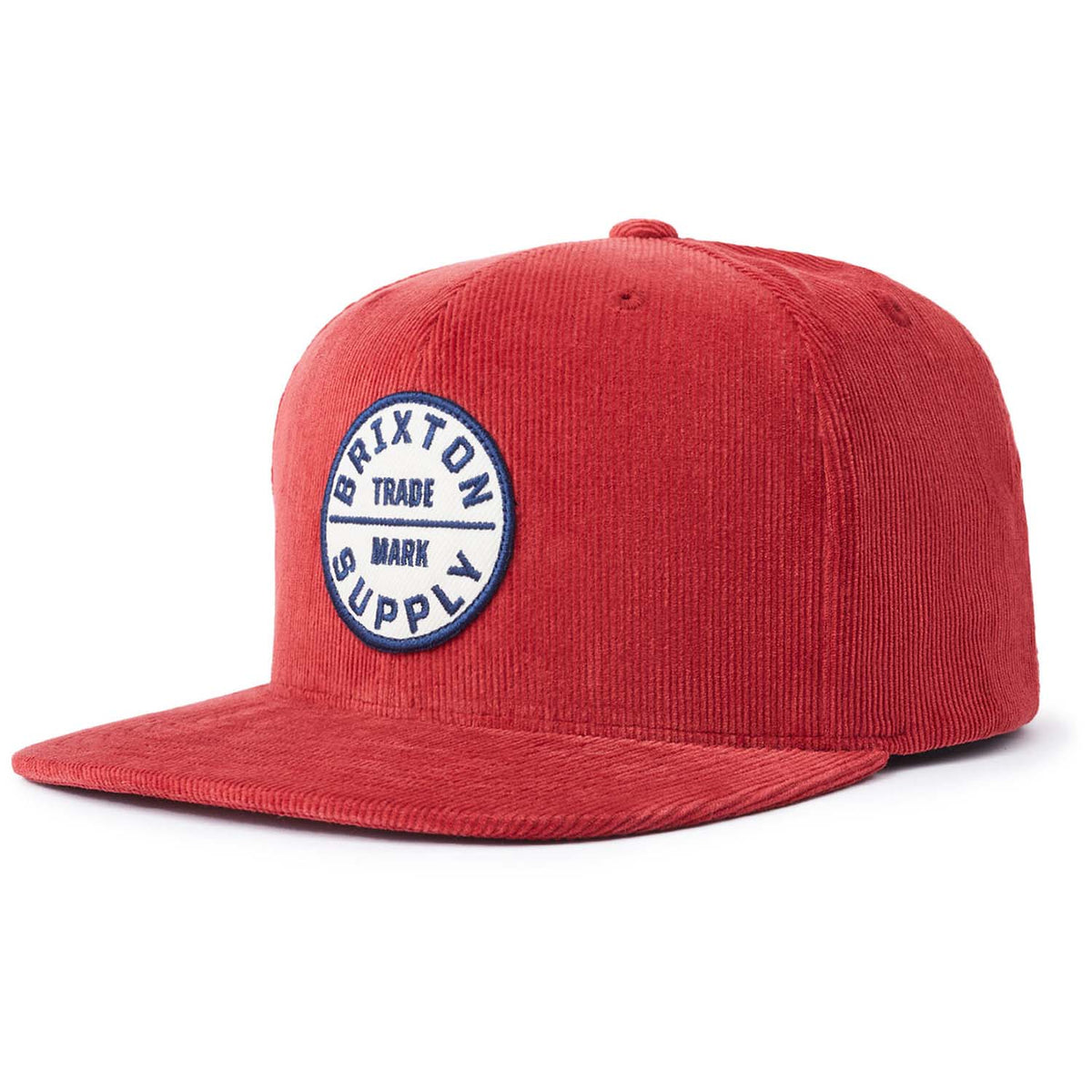 Brixton Oath III Snapback Hat Dark Brick