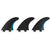 Roam Performance - FCS Thruster Fin Set Black