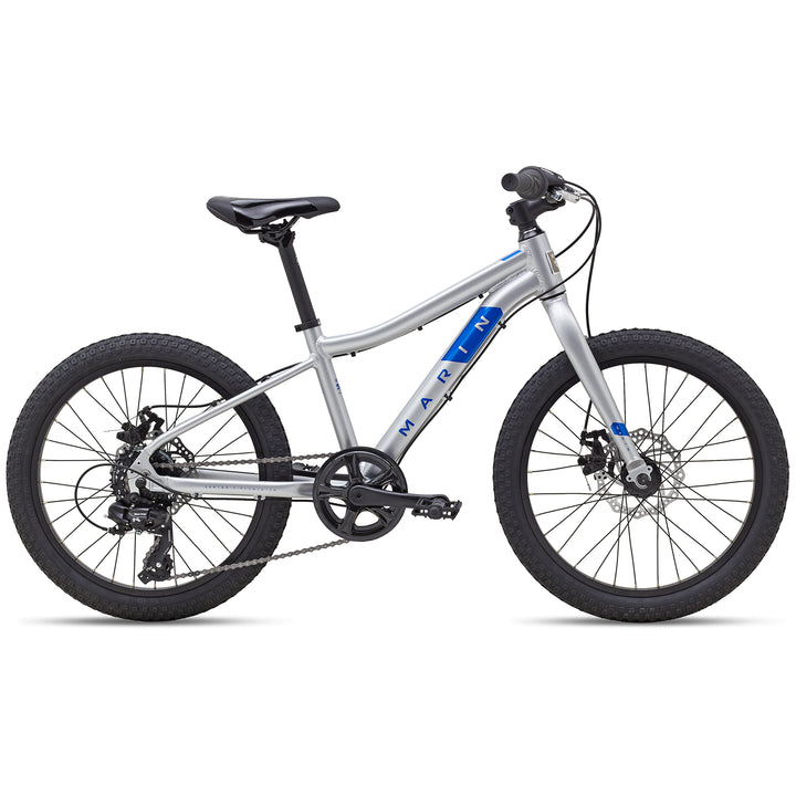 Marin Hidden Canyon 20" Complete Mountain Bike - Kids' 2022 Gloss Silver/Blue
