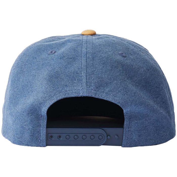 Brixton Forte X MP Snapback Hat Washed Navy/Khaki