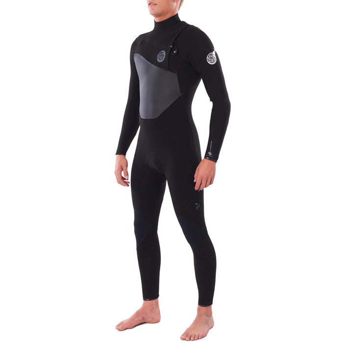 Rip Curl 4/3 Flashbomb Chest Zip Steamer Wetsuit Black