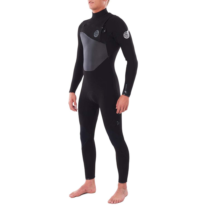 Rip Curl 4/3 Flashbomb Chest Zip Steamer Wetsuit Black