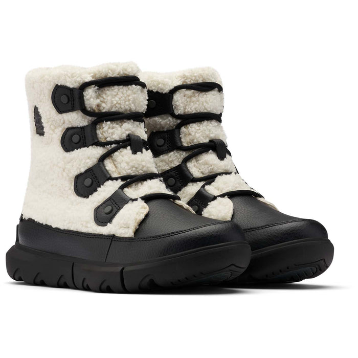 Sorel Explorer II Joan Cozy Boots - Women's Black, Sea Salt