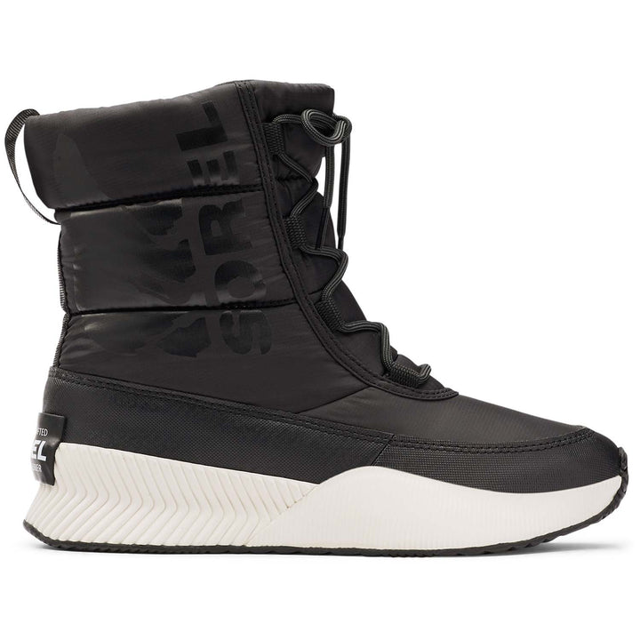 Sorel Out N' About III Puffy Lace Boots - Women's Black, Sea Salt