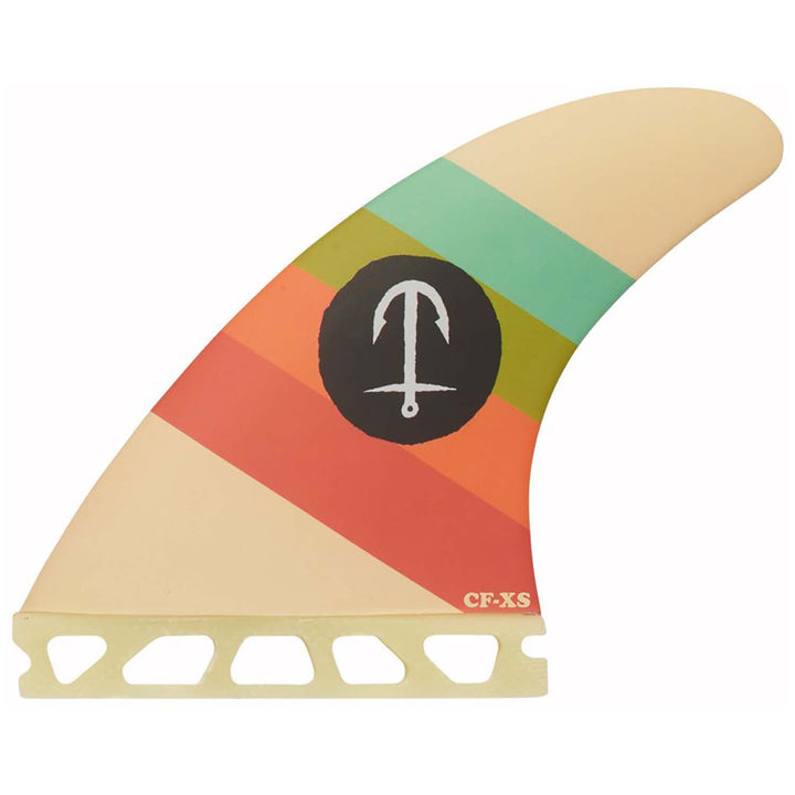 Captain Fin CF Series Single Tab Thruster Fin Set Cream