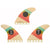 Captain Fin CF Series Single Tab Thruster Fin Set Cream