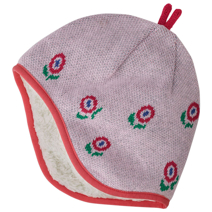 Patagonia Revserible Beanie - Infants' Happy Flower: Seafan Pink