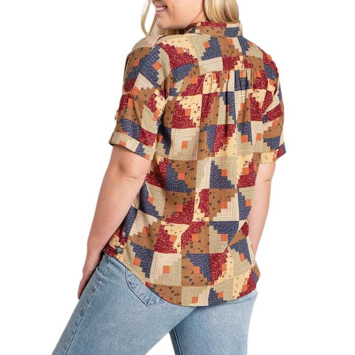 Toad & Co Manzana Short-Sleeve Shirt - Women's Patchwork Print