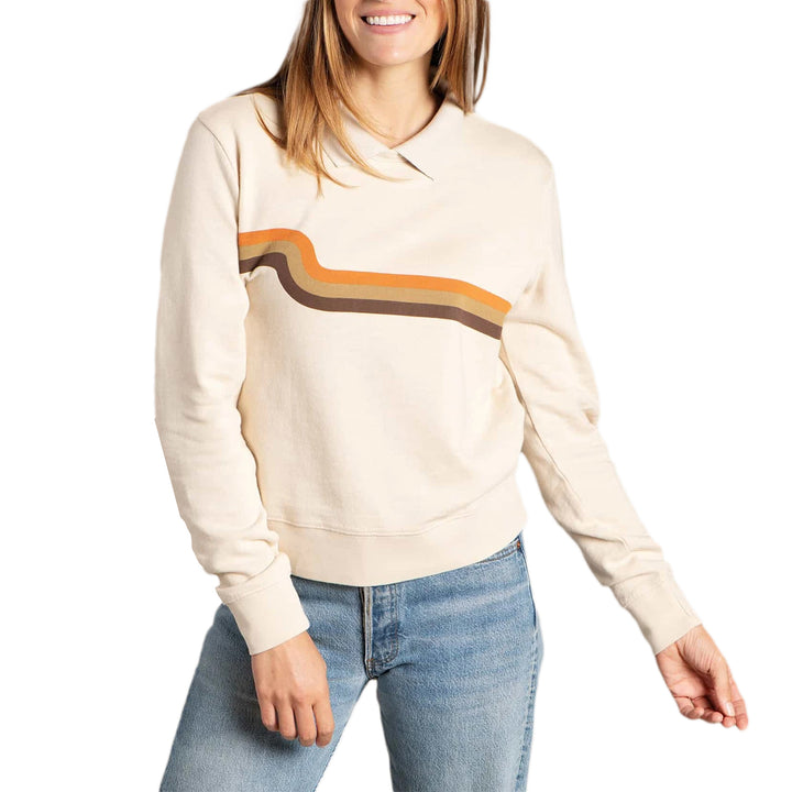 Toad & Co Follow Through Collared Crewneck Sweater - Women's Oatmeal