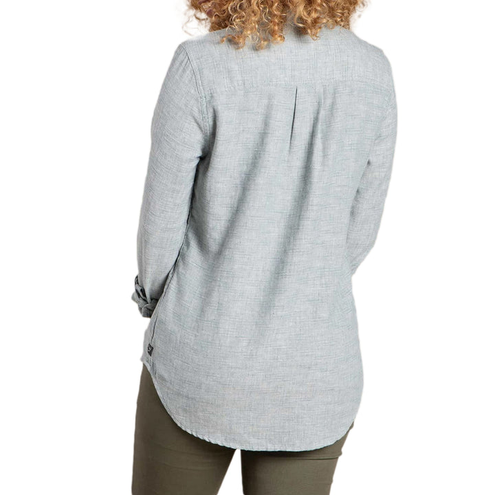 Toad & Co Re-Form Flannel Shirt - Women's Blue Slate Spacedye
