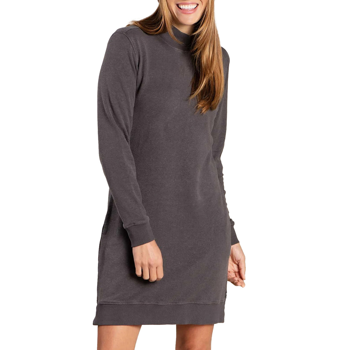 Toad & Co Epiq Mock Neck Dress - Women's Soot