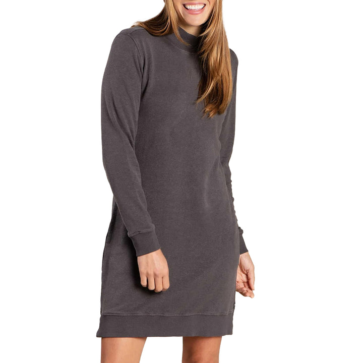 Toad & Co Epiq Mock Neck Dress - Women's Soot