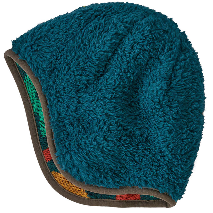 Patagonia Revserible Beanie - Toddlers' Lofoten Geo Knit Small: Nettle Green