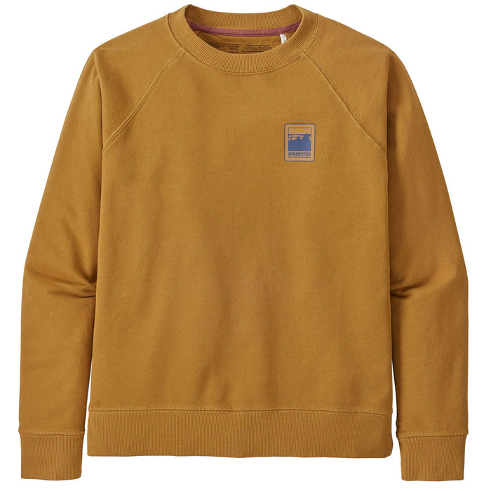 Patagonia Alpine Icon Regenerative Organic Pilot Cotton Crewneck Sweater - Women's Oaks Brown