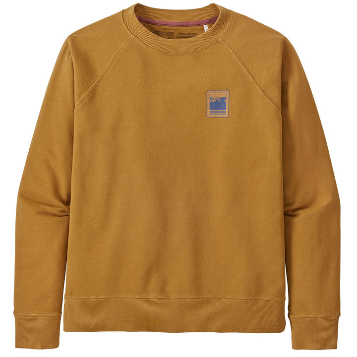 Patagonia Alpine Icon Regenerative Organic Pilot Cotton Crewneck Sweater - Women's Oaks Brown