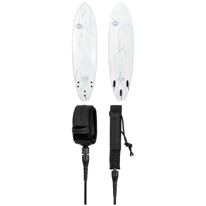 Softech Flash Eric Geiselman FCS II 5'7" Surfboard + Creatures of Leisure Pro 6' Surf Leash