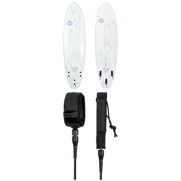 Softech Flash Eric Geiselman FCS II 5'7" Surfboard + Creatures of Leisure Pro 6' Surf Leash