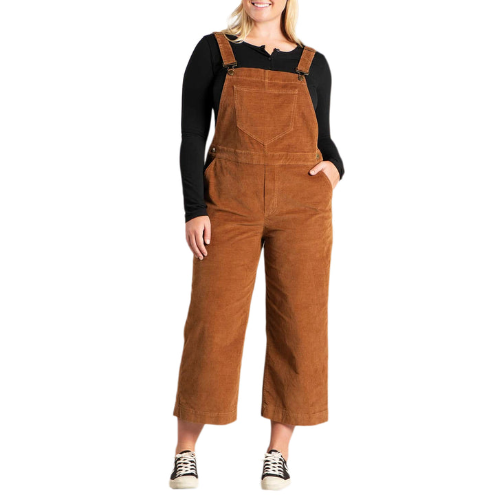 Toad & Co Karuna Cord Wide Leg Overalls - Women's Brown Sugar