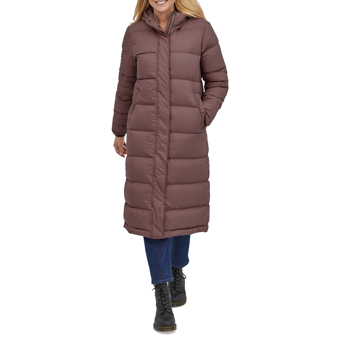 Patagonia Silent Down Long Parka - Women's Dusky Brown