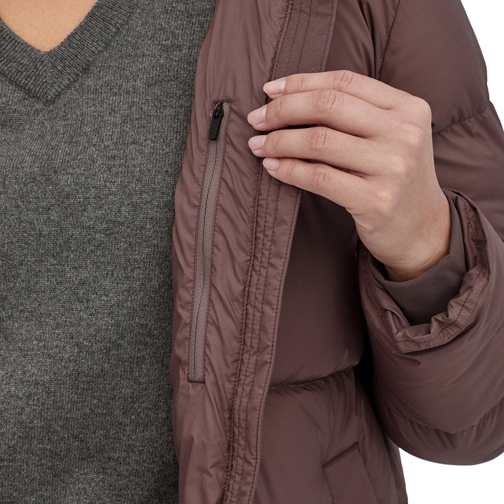 Patagonia Silent Down Long Parka - Women's Dusky Brown