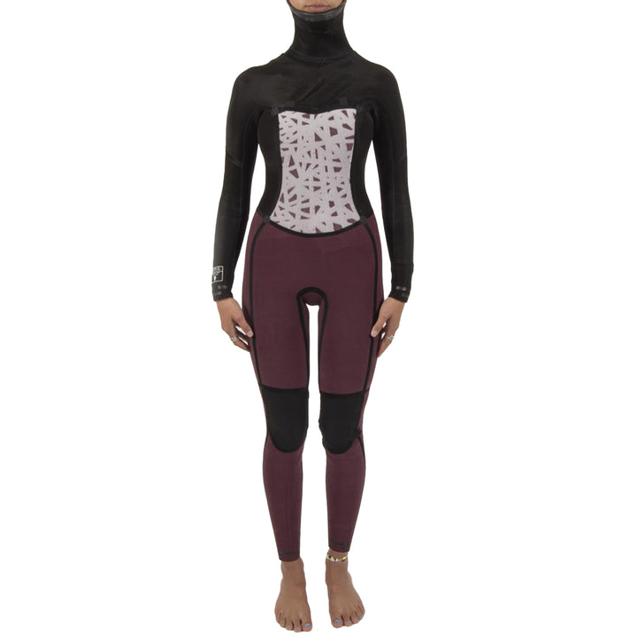 Sisstrevolution 5/4 Hooded Chest Zip Wetsuit - Women's Strong Blue