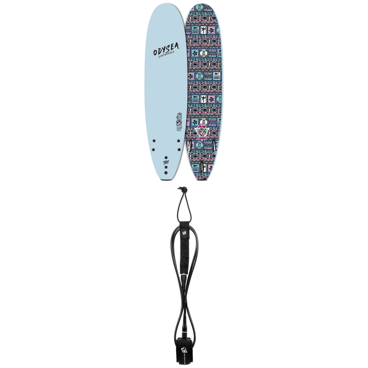Catch Surf Odysea 8'0" Log x Jamie O'Brien Surfboard + Creatures of Leisure Icon 8' Surf Leash