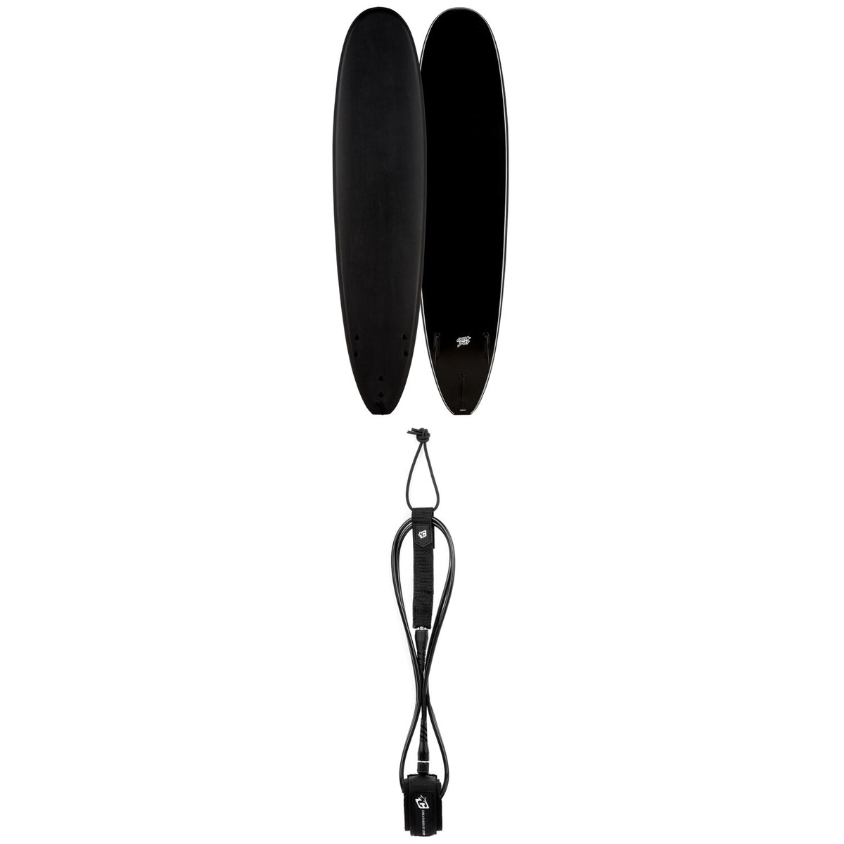 Catch Surf Blank Series 8'0" Log Surfboard + Creatures of Leisure Icon 8' Surf Leash