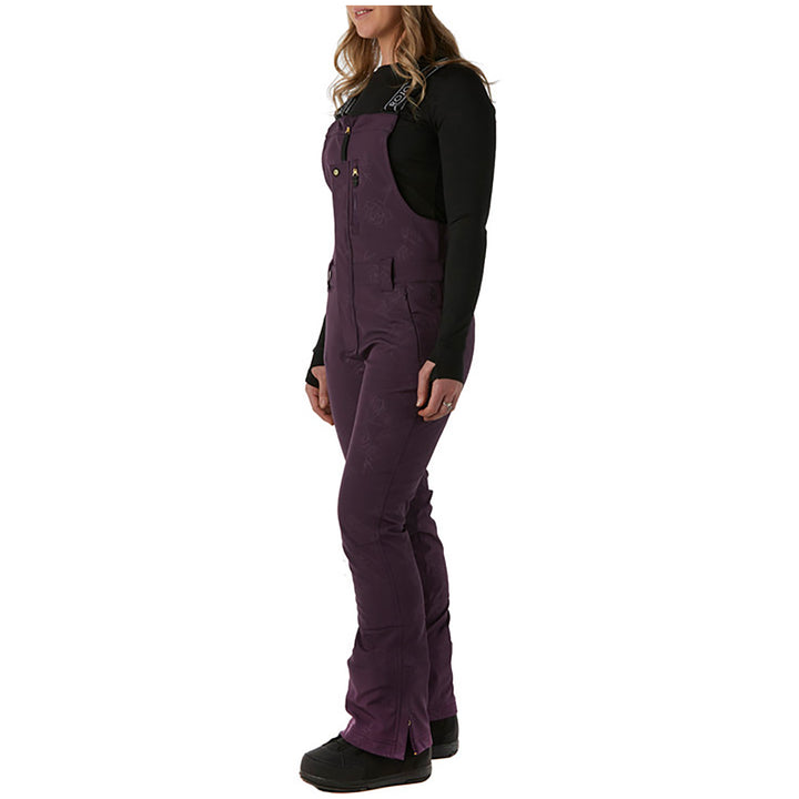 Rojo Outerwear Ruben Bibs - Women's Belle Floral Blackberry Wine