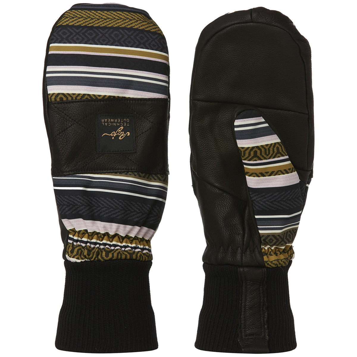 Rojo Outerwear Aiden Retro Mitts - Women's Morgan Stripe India Ink