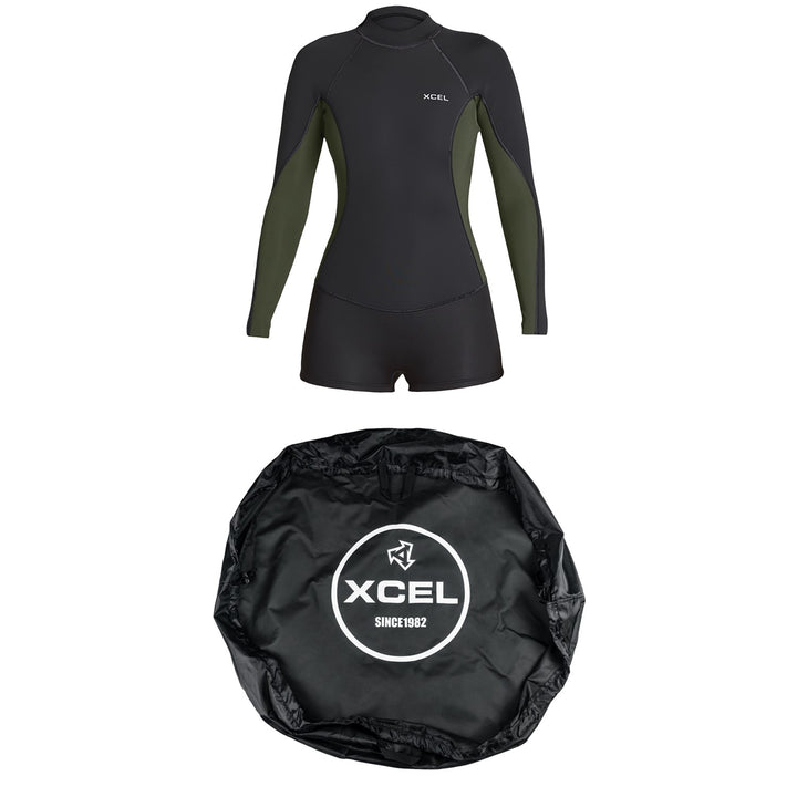 XCEL 2/1mm Axis Long Sleeve Springsuit - Women's + Changing Mat
