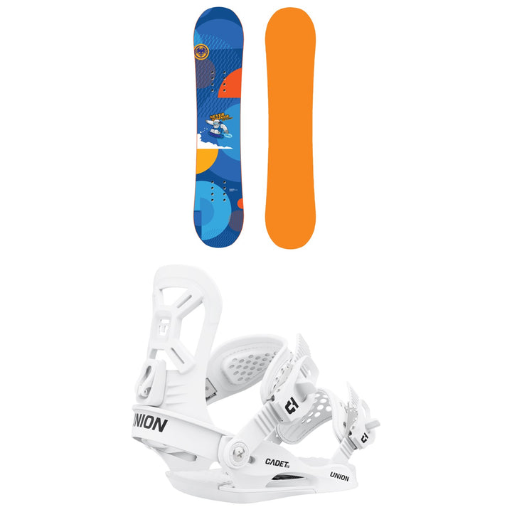Never Summer Shredder Snowboard + Union Cadet XS Snowboard Bindings - Little Kids' 2022