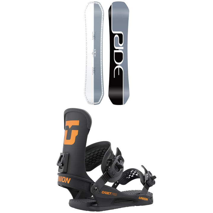 Ride Zero Jr Snowboard + Union Cadet Pro Snowboard Bindings - Kids' 2022