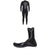 Quiksilver 4/3 Syncro Back Zip GBS Wetsuit + 3mm M-Sessions Split Toe Wetsuit Boots